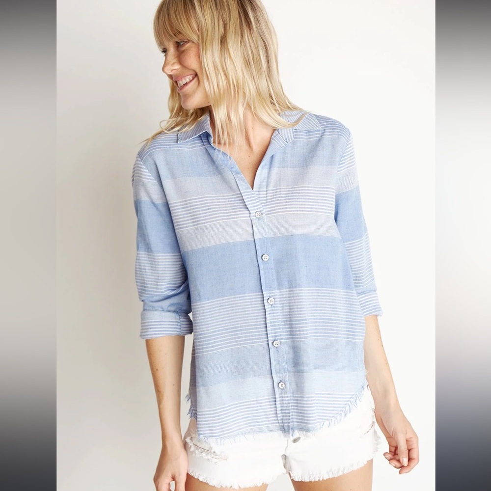 Bella Dahl stripe woven button down